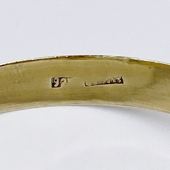 Vintage Sterling Vermeil Bangle Bracelet - Picture 3 of 8